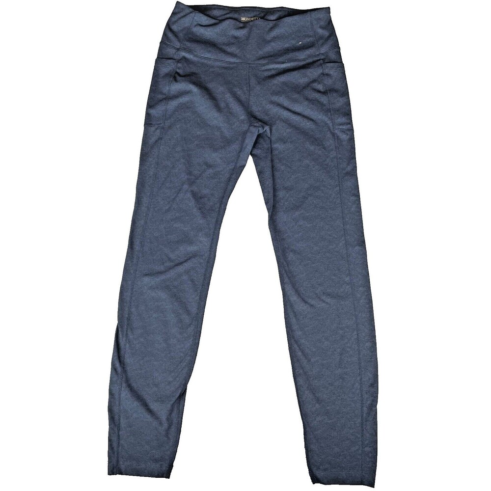 Mondetta Performance Luxury Leggings Women's Medium Blue w/Pockets Active Casual